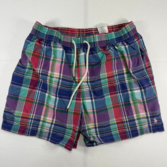 Ralph Lauren Plaid Swim Trunks Size XL - Picture 1 of 5
